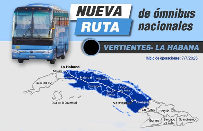 Inicia servicio de Ómnibus Nacionales hacia Vertientes 