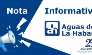 Nota informativa de Aguas de La Habana