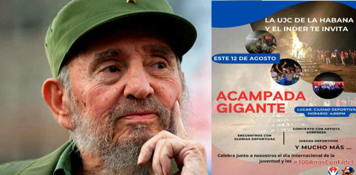 Acampada por cumpleaños 99 de Fidel