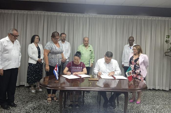 Firman MINCEX y Agencia Mexicana de Cooperación Internacional para el Desarrollo acuerdo de voluntades