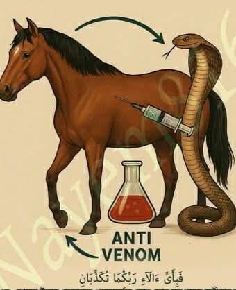 El antídoto del veneno de serpiente se fabrica con la sangre de los caballos