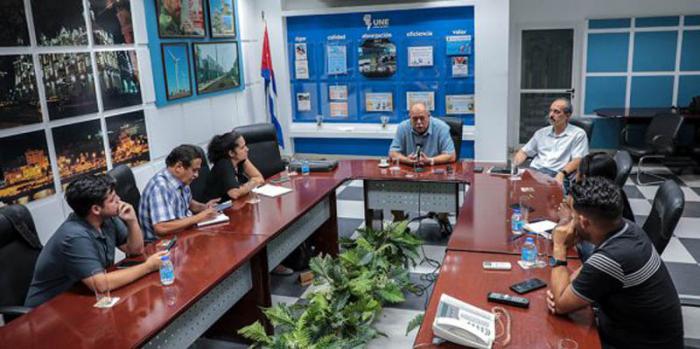 Vicente de la O Levy, ministro de Energía y Minas, durante un encuentro con la prensa