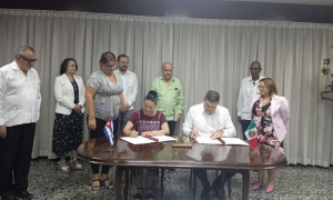 Firman MINCEX y Agencia Mexicana de Cooperación Internacional para el Desarrollo acuerdo de voluntades