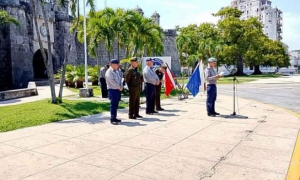 Combatientes de la PNR en La Habana honran a capitán caído en cumplimiento de su deber