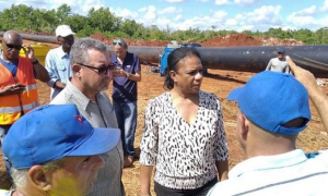 Inés María Chapman Waugh visita obras en conductora Cuenca Sur