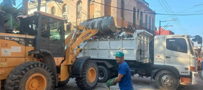 Labores de higienización en La Habana