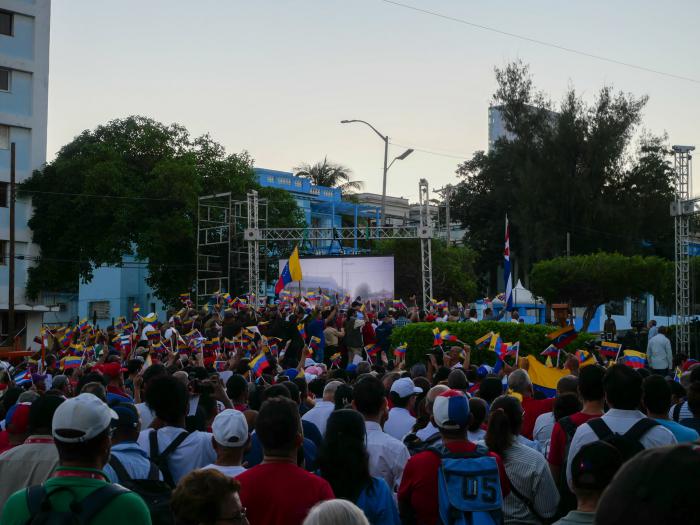 Acto en solidaridad con Venezuela