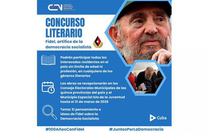 Convocan a concurso sobre Fidel y la democracia socialista