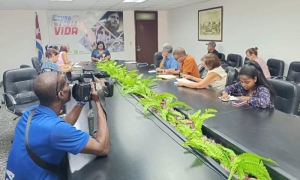 Conferencia prensa sobre arbovirosis en Cuba