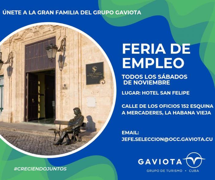 Grupo de Turismo Gaviota Anuncia Feria de Empleo en La Habana