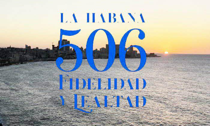 Cartel por aniversario 506 de La Habana
