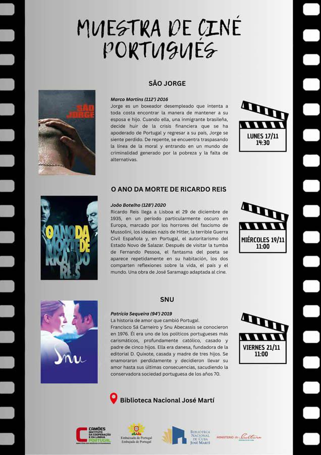 Cine portugués en la Biblioteca Nacional de Cuba