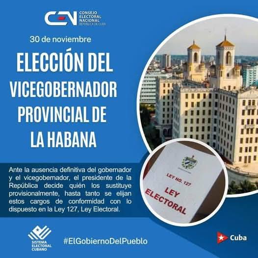Elección del Vicegobernador Provincial de La Habana