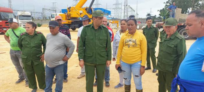 Constatan labores en Estación de Duración de Energía por Batería en municipios Marianao y Cotorro