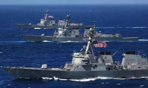 Barcos de Estados Unidos en aguas de Venezuela