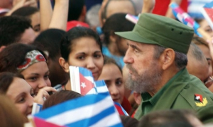 Fidel y el pueblo.