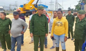 Constatan labores en Estación de Duración de Energía por Batería en municipios Marianao y Cotorro