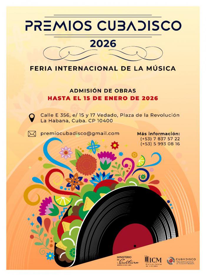 Cartel de Cubadisco 2026