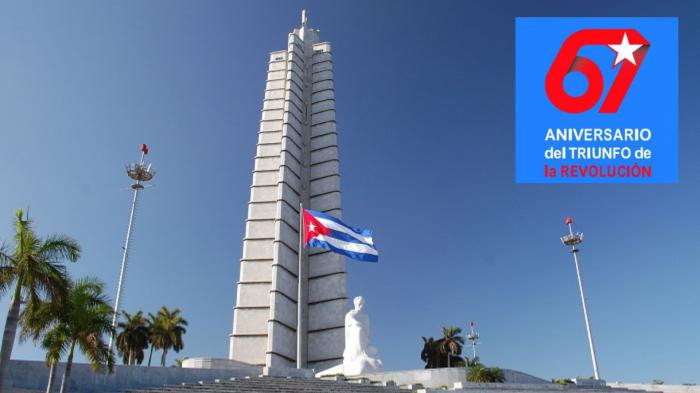 Aniversario 67 del triunfo de la revolución
