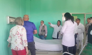 Sala de Geriatría del hospital Manuel Fajardo