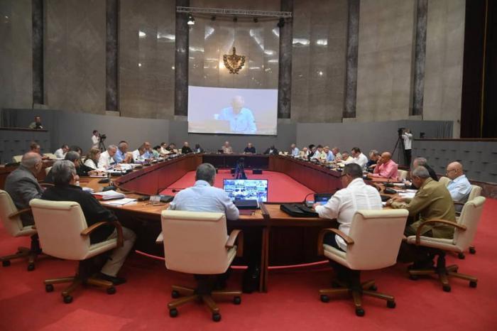 Reunión de trabajo del Consejo de Ministros de Cuba