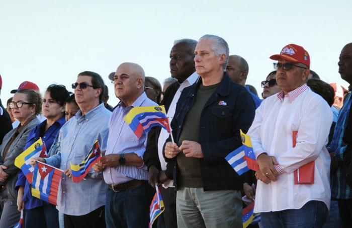 Acto en solidaridad con Venezuela