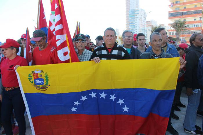 Acto en solidaridad con Venezuela