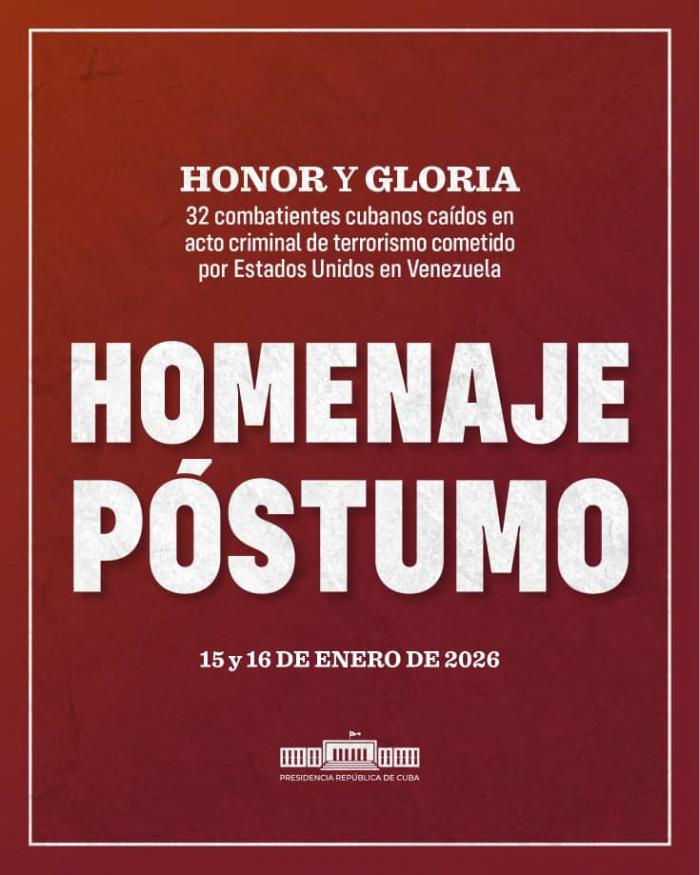 Homenaje a cubanos caídos en Venezuela