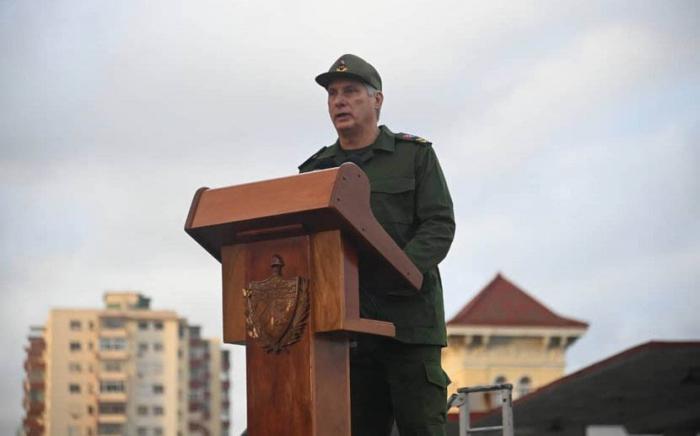 Díaz-Canel en acto homenaje a caídos en Venezuela, en Tribuna Antiimperialista, este 16 de enero de 2026