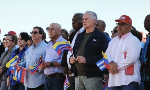 Acto en solidaridad con Venezuela