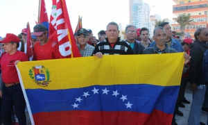 Acto en solidaridad con Venezuela