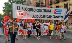 Muestras de solidaridad con Cuba.