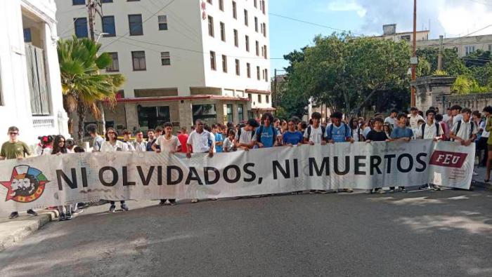 Homenaje en La Habana a los mártires del 13 de marzo
