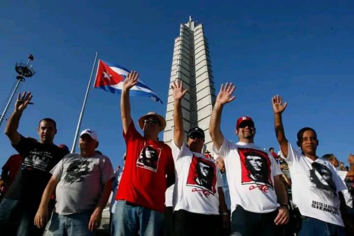 Integrantes de la Seguridad del Estado en la Plaza de la Revolución