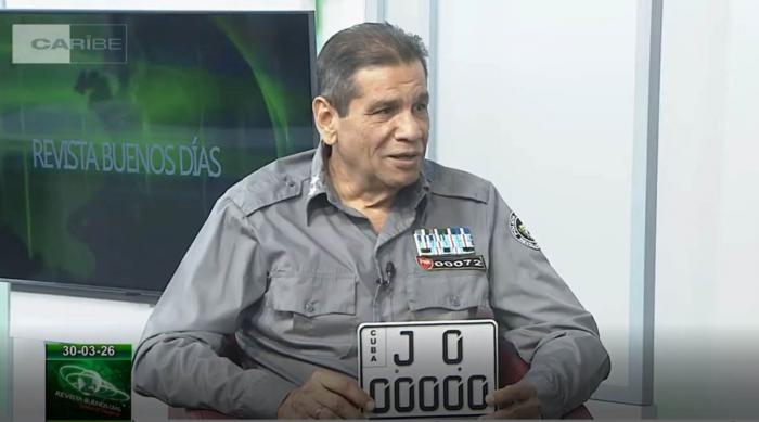 Coronel Mario Ríos Labrada, jefe del Departamento de Vehículos y Licencia de Conducción del Órgano Especializado de Tránsito, en su comparecencia en la revista informativa Buenos Días de la Televisión Cubana.