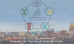 Cartel de IV Feria de Desarrollo Local de La Habana Vieja