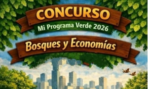 Cartel del Concurso Mi Programa Verde 2026: Bosques y Economías.