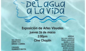 Cartel de la exposición Mujeres...Del agua a la vida