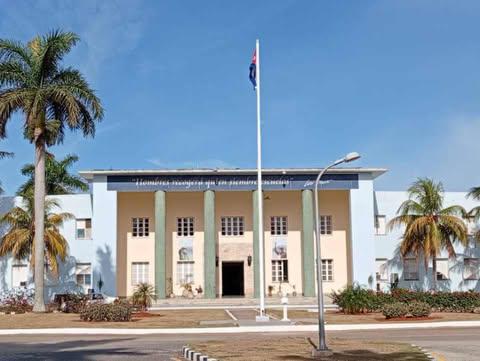 Fachada de la Academia de la Policía Nacional Revolucionaria Mártires de Tarará