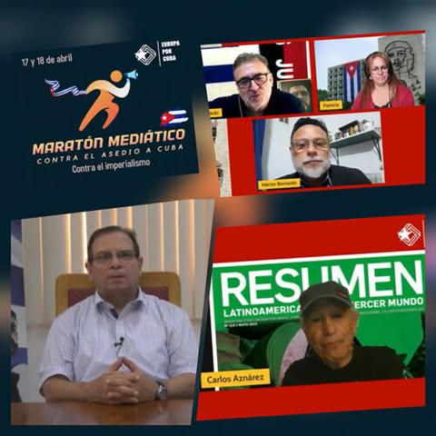 Maratón mediático Europa por Cuba