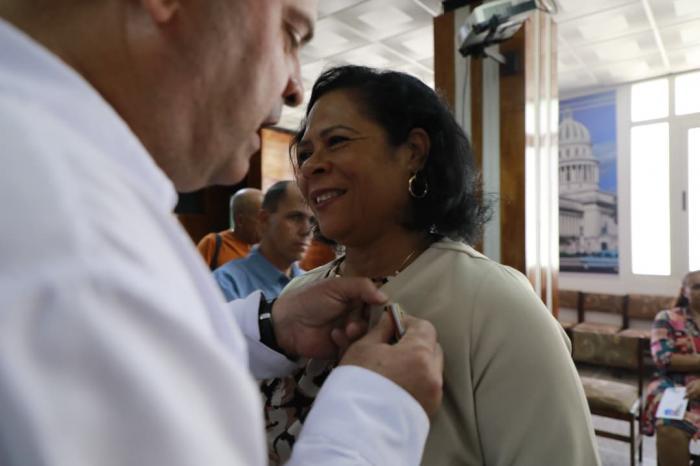 Mabel Acea García, secretaria general del Sindicato Nacional de Trabajadores Civiles de la Defensa