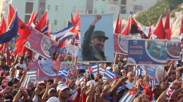 Desfile por el Primero de Mayo en La Habana en 2023