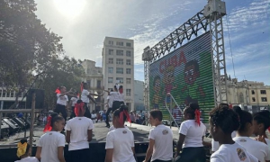 El momento cultural estuvo a cargo de la compañía “Habana Sueños”.