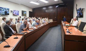 Díaz-Canel en reunión con expertos