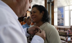 Mabel Acea García, secretaria general del Sindicato Nacional de Trabajadores Civiles de la Defensa