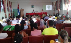 Rendición cuenta presidente Poder Popular en Cotorro