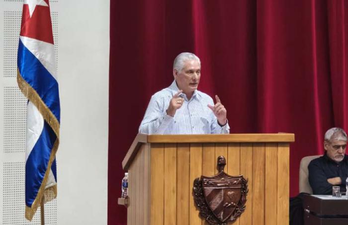Afirmó hoy Miguel Díaz-Canel Bermúdez, en las conclusiones del Evento Internacional de Solidaridad con Cuba, en el Palacio de Convenciones de La Habana
