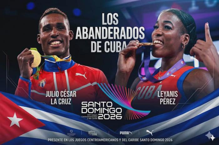 Leyanís Pérez y Julio César La Cruz abanderados de Cuba a Juegos Centroamericanos y del Caribe (JCC) Santo Domingo 2016
