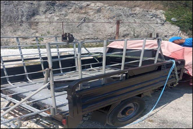 Triciclo eléctrico que fue robado en el reparto Jacomino y ya fue devuelto a su dueño por la PNR