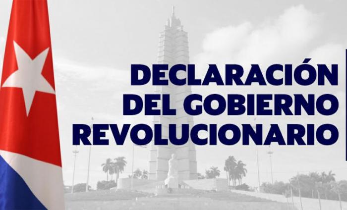Declaración del Gobierno Revlucionario